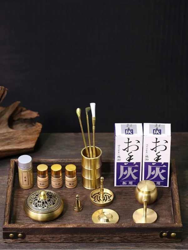 Brass Incense Burner Set - Image 2