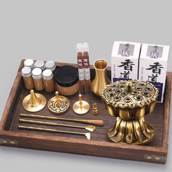 Brass Incense Burner Set