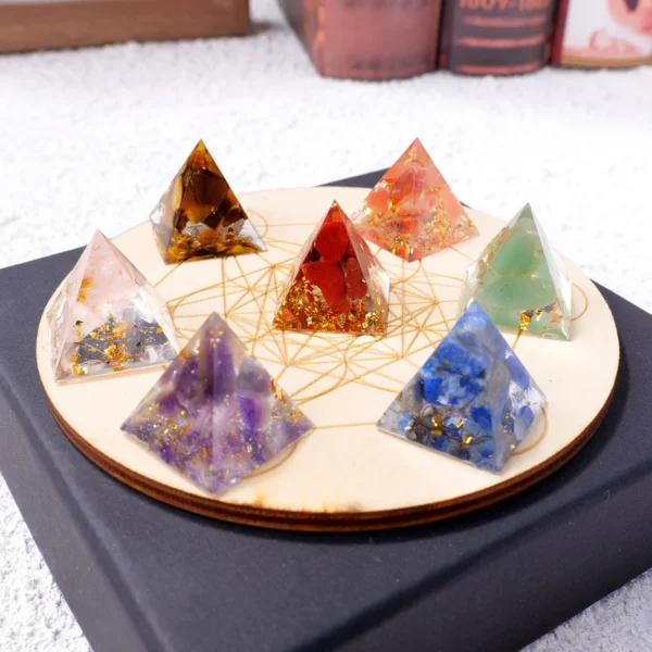 Pyramid Seven Chakra Crystal - Image 2